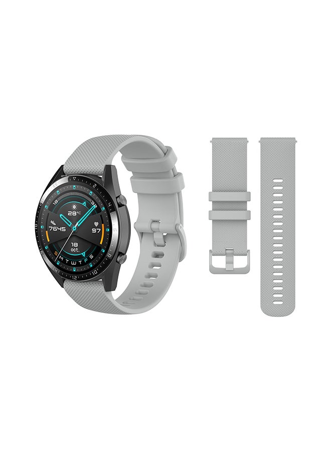 Perfii Stylish Replacement Band For Huawei Watch GT/GT 2 46mm Grey  - Image 2