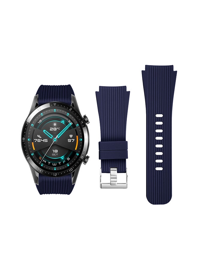 Perfii Replacement Band For Huawei Watch GT/GT 2 46mm Dark Blue