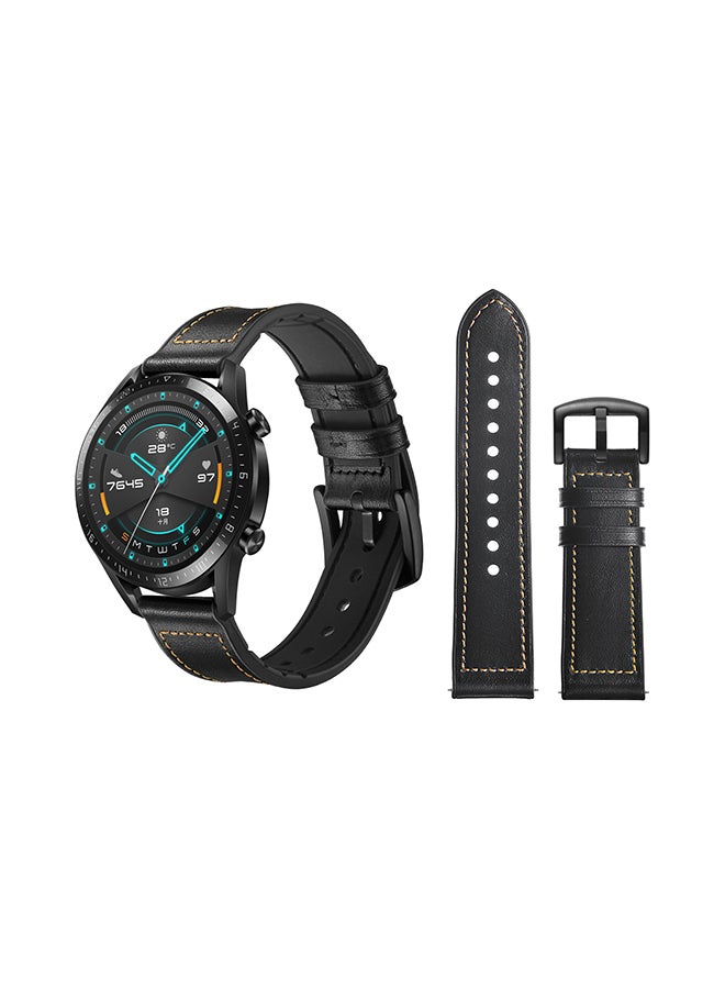 Perfii Replacement Band For Huawei Watch GT/GT 2 46mm Black - Image 1