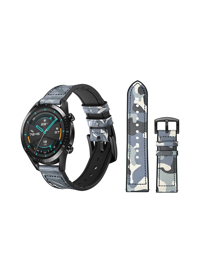 بيرفيي سوار بديل لساعة هواوي GT/GT 2 مقاس 46 مم أزرق مموه - Image 2