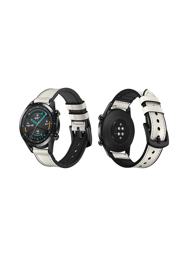 Perfii Replacement Band For Huawei Watch GT/GT 2 46mm White - Image 1