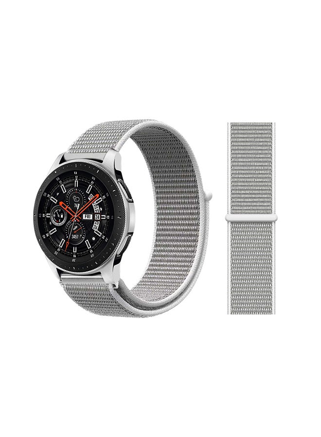 Perfii Replacement Band For Samsung Galaxy Active/Active2 Seashell Silver 