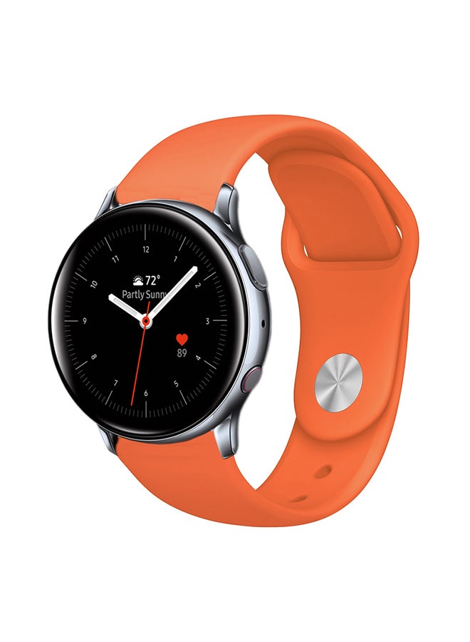 Perfii Replacement Band For Samsung Galaxy Active/Active2 Orange