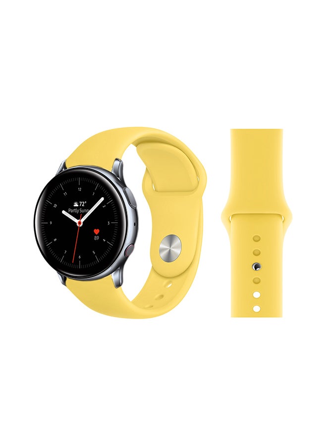 بيرفيي سوار بديل لساعة سامسونج جالاكسي أكتيف/أكتيف 2 أصفر