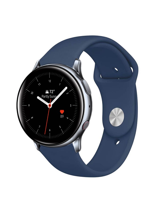 Perfii Replacement Band For Samsung Galaxy Active/Active2 Blue Cobalt