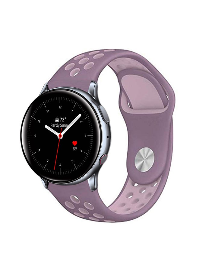 Perfii Replacement Band For Samsung Galaxy Active/Active2 Violet Plum Fog