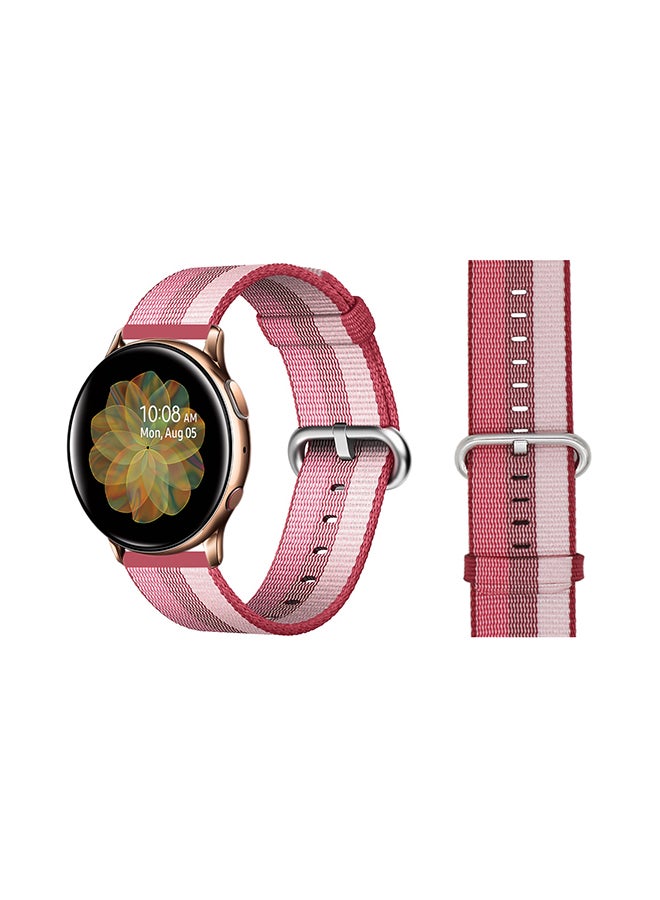 Perfii Woven Replacement Band For Samsung Galaxy Active/Active2 Berry 