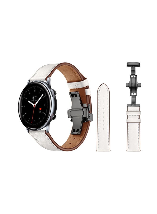 Perfii Replacement Band For Samsung Galaxy Active/Active2 White 