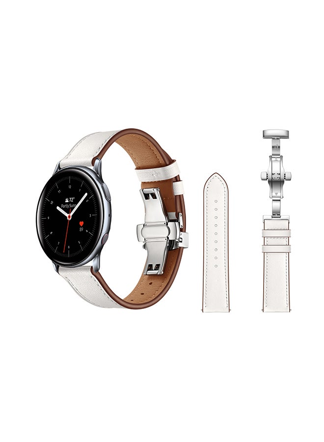 Perfii Replacement Band For Samsung Galaxy Active/Active2 White 