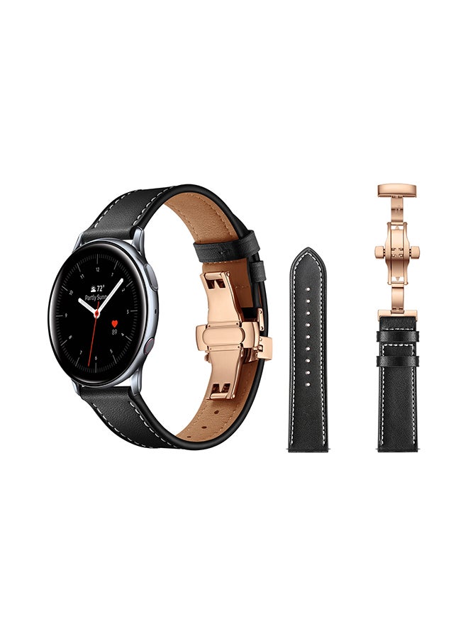 Perfii Replacement Band For Samsung Galaxy Active/Active2 Black