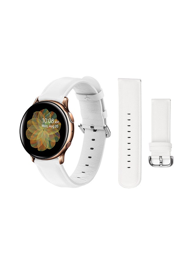 Perfii Replacement Band For Samsung Galaxy Active/Active2 White