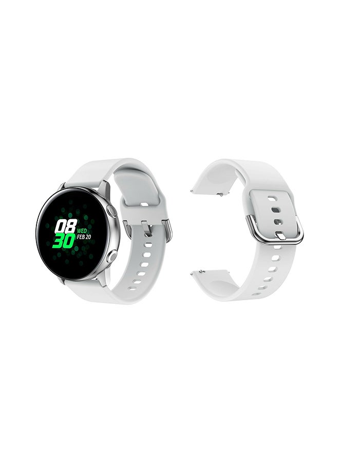 Perfii Replacement Band For Samsung Galaxy Active/Active2 White