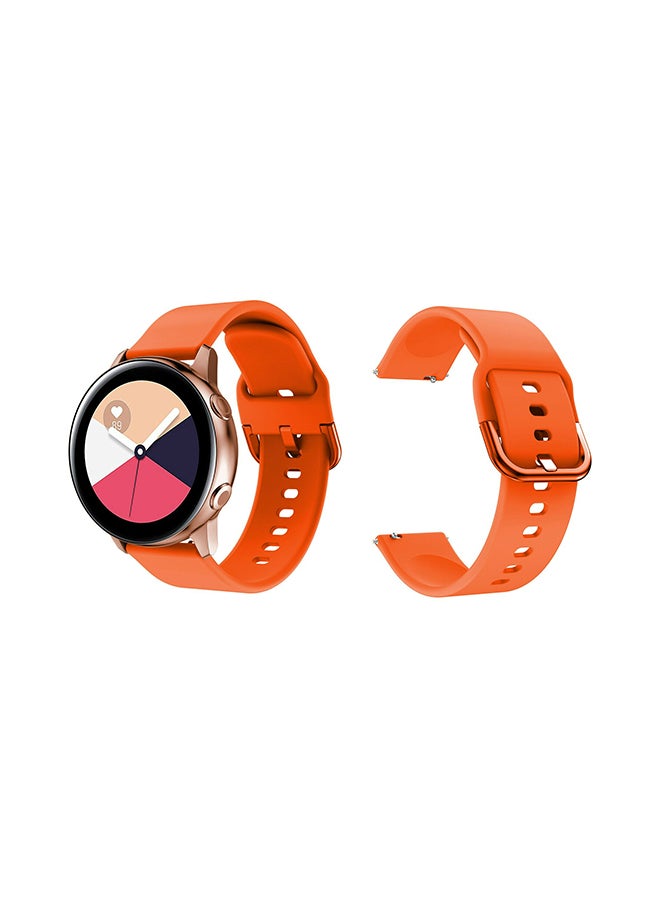 Perfii Replacement Band For Samsung Galaxy Active/Active2 Orange