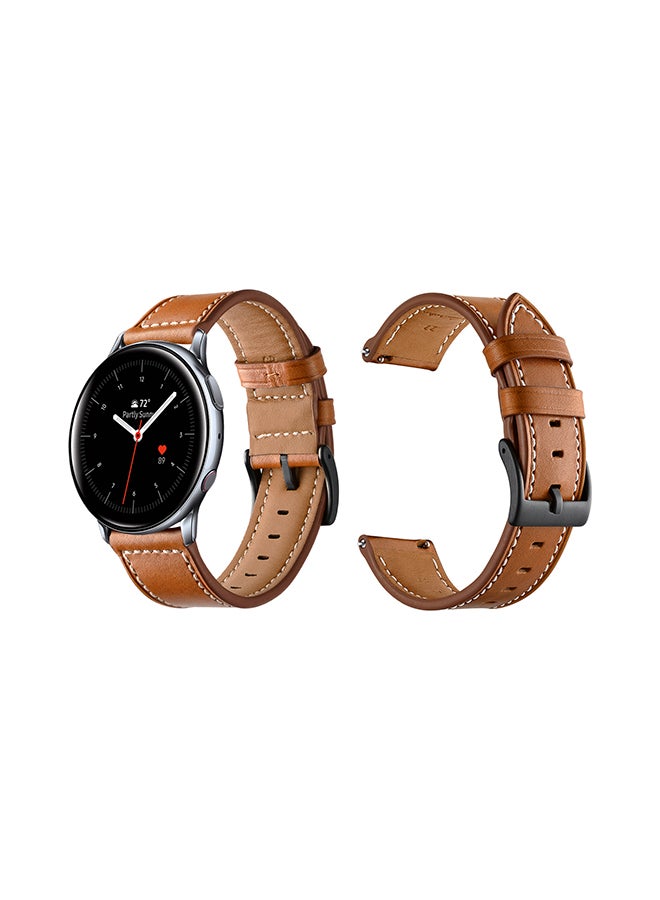 Perfii Replacement Band For Samsung Galaxy Active/Active2 Brown - Image 1