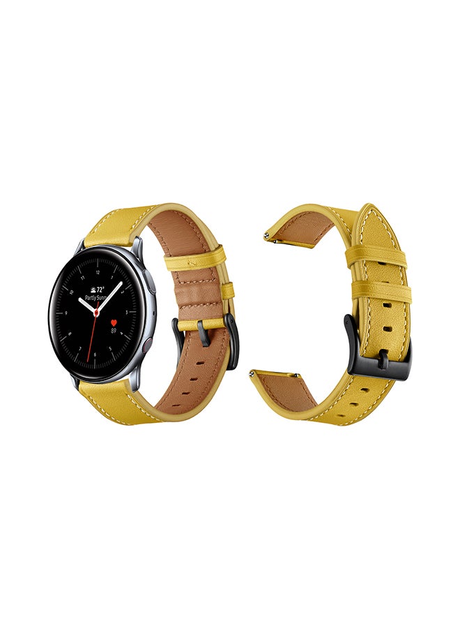 Perfii Replacement Band For Samsung Galaxy Active/Active2 Yellow - Image 1