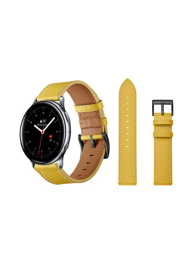 Perfii Replacement Band For Samsung Galaxy Active/Active2 Yellow - Image 2