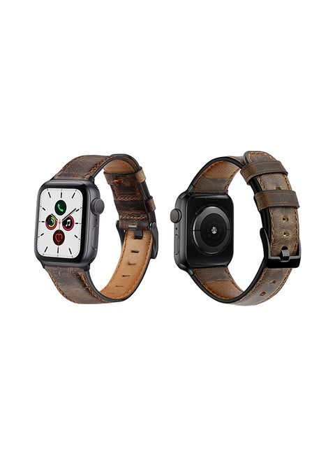 Replacement Band For Apple Watch Series 5/4/3/2/1 44/42mm Dark Brown