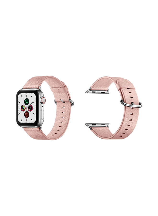 Perfii - Replacement Band For Apple Watch Series 5/4/3/2/1 44/42mm Pink - Image 1