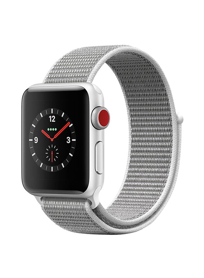 ميفان سوار بديل لساعات أبل سيريز 5/4/3/2/1 مقاس 40/38 مم فضي صدفي