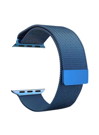 Milanese Replacement Band For Apple Watch Series 5/4/3/2/1 40/38mm Blue Mesh - v1578988574/N33639439A_1