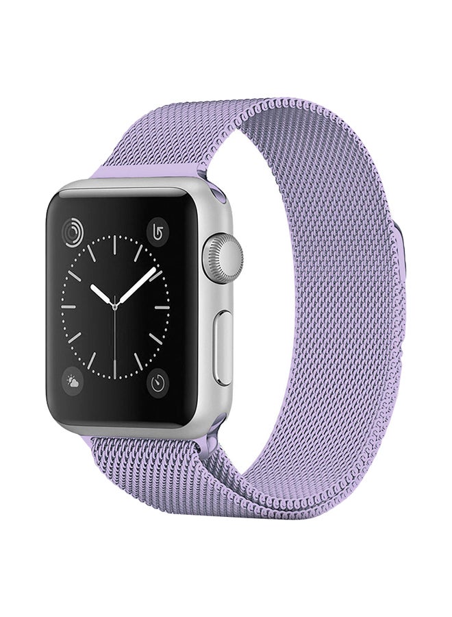 Mifan - Milanese Replacement Band For Apple Watch Series 5/4/3/2/1 40/38mm Lavender - Image 1