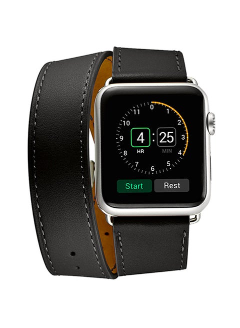Double Tour Replacement Band for Apple Watch Series 5/4/3/2/1 40/38mm Black