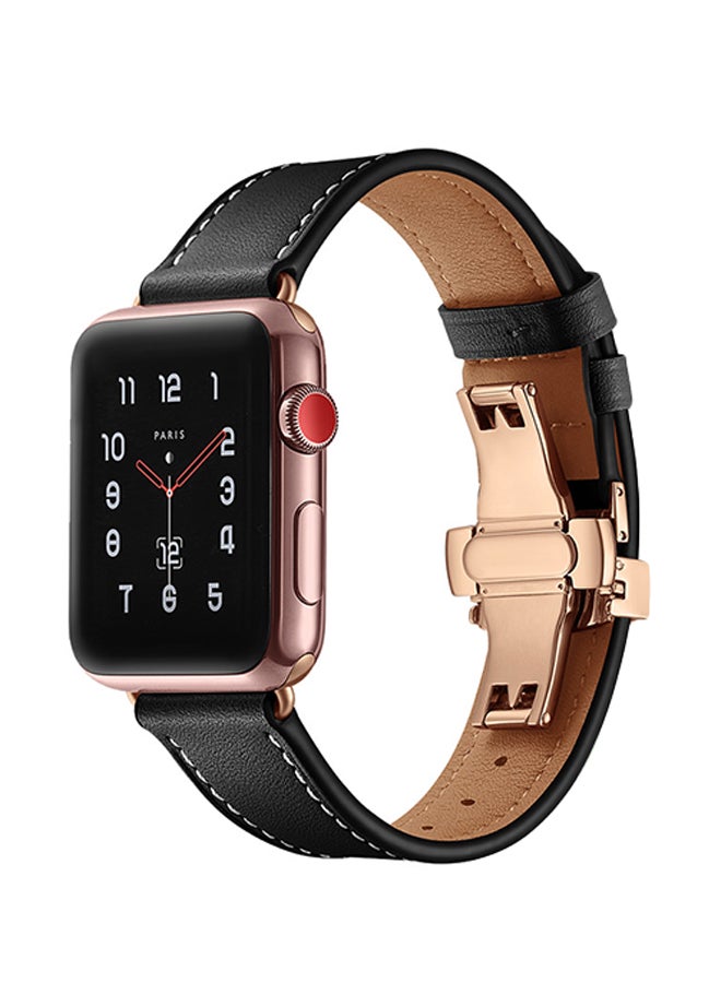 Mifan - Replacement Band for Apple Watch Series 5/4/3/2/1 40/38mm Black - Image 1