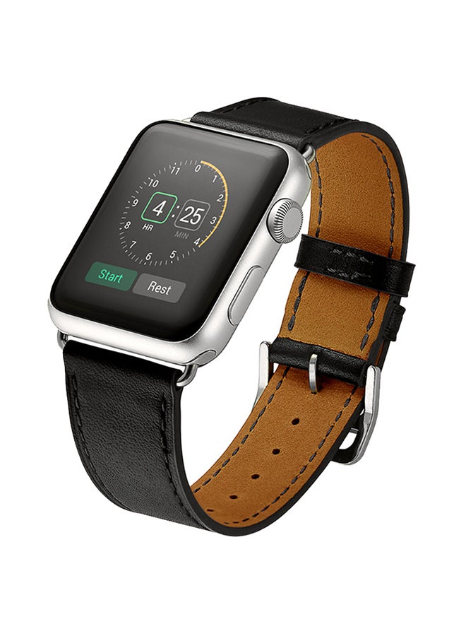 ميفان سوار بديل للساعة الذكية أبل سيريس 5/4/3/2/1 بمقاس 42/44 مم أسود