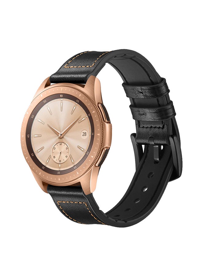 ميفان سوار بديل لساعة سامسونج جالاكسي أكتيف 2/ هواوي GT 2 مقاس 42 مم أسود