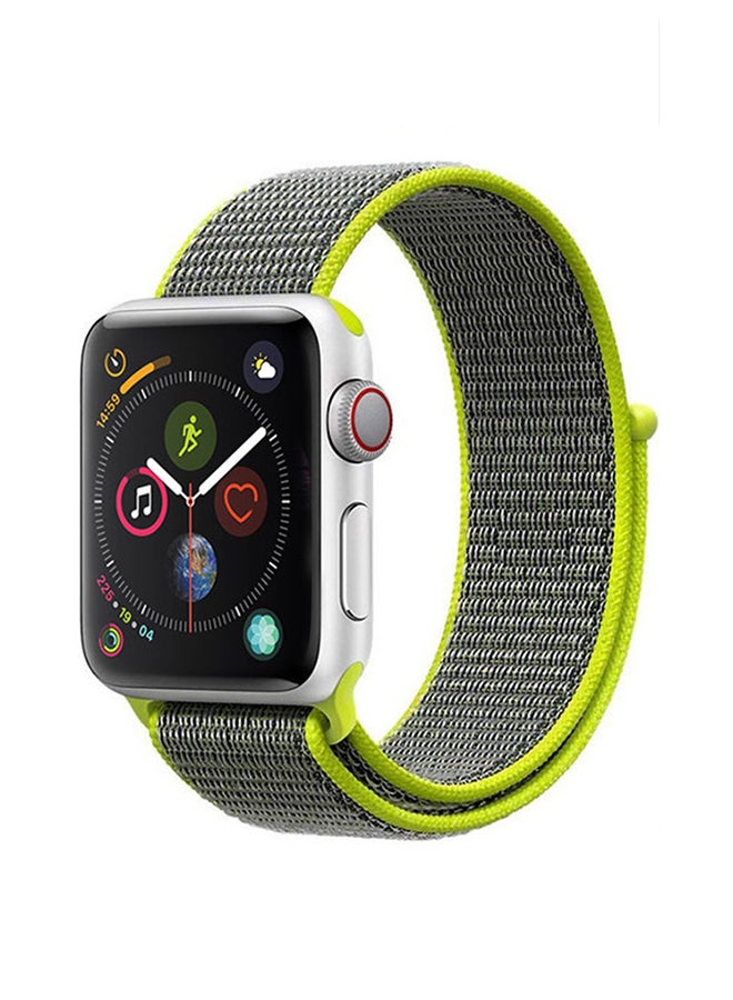 ميفان سوار بديل لساعات أبل سيريز 5/4/3/2/1 مقاس 40/38 مم أخضر ورمادي