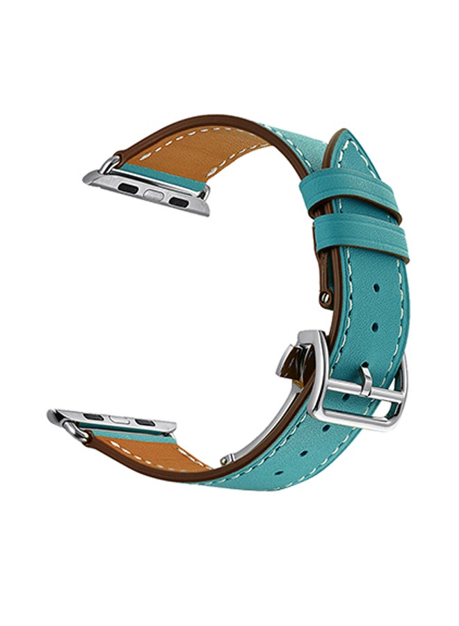 ميفان سوار بديل للساعة الذكية أبل سيريس 5/4/3/2/1 بمقاس 42/44 مم أزرق