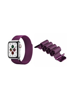 Perfii Milanese Replacement Band For Apple Watch Series 5/4/3/2/1 44/42mm Purple  - Image 2