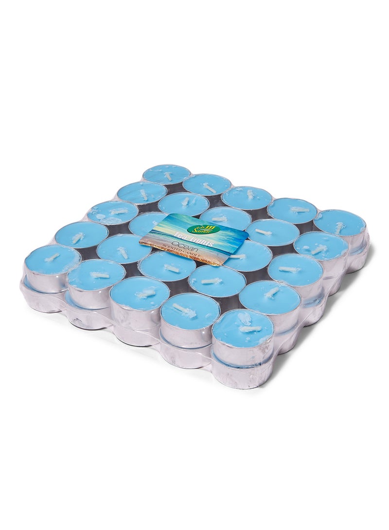 Samar 50-Piece Tea Light Scented Candle Blue 18.5cm  - Image 2