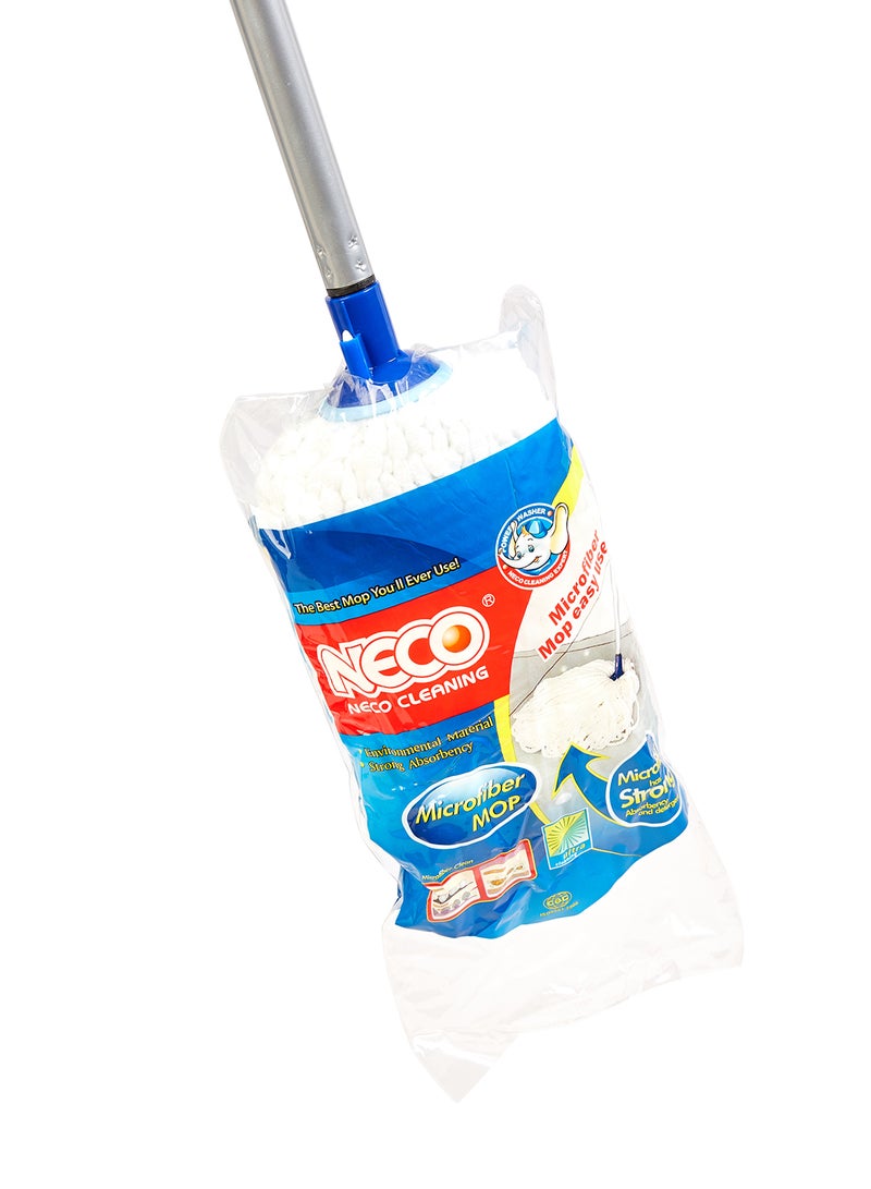 Neco - Microfiber Mop With Handle White 15centimeter - Image 1