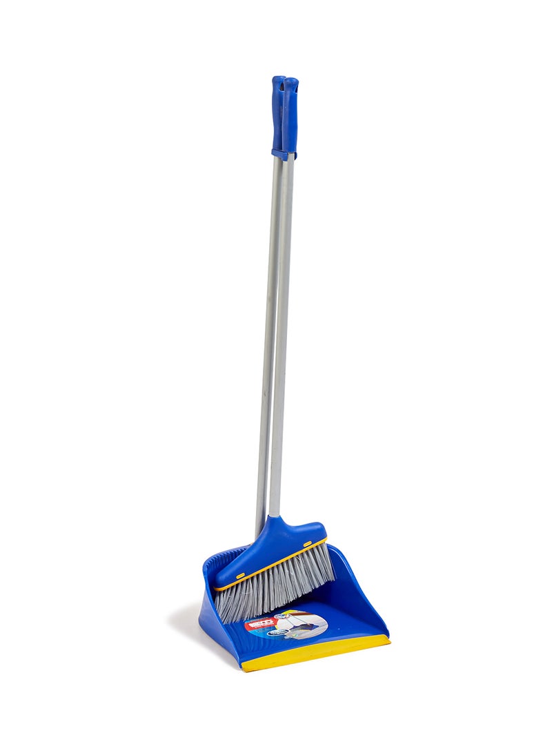 Neco Dust Pan With Broom Blue/White 6.5centimeter - Image 1