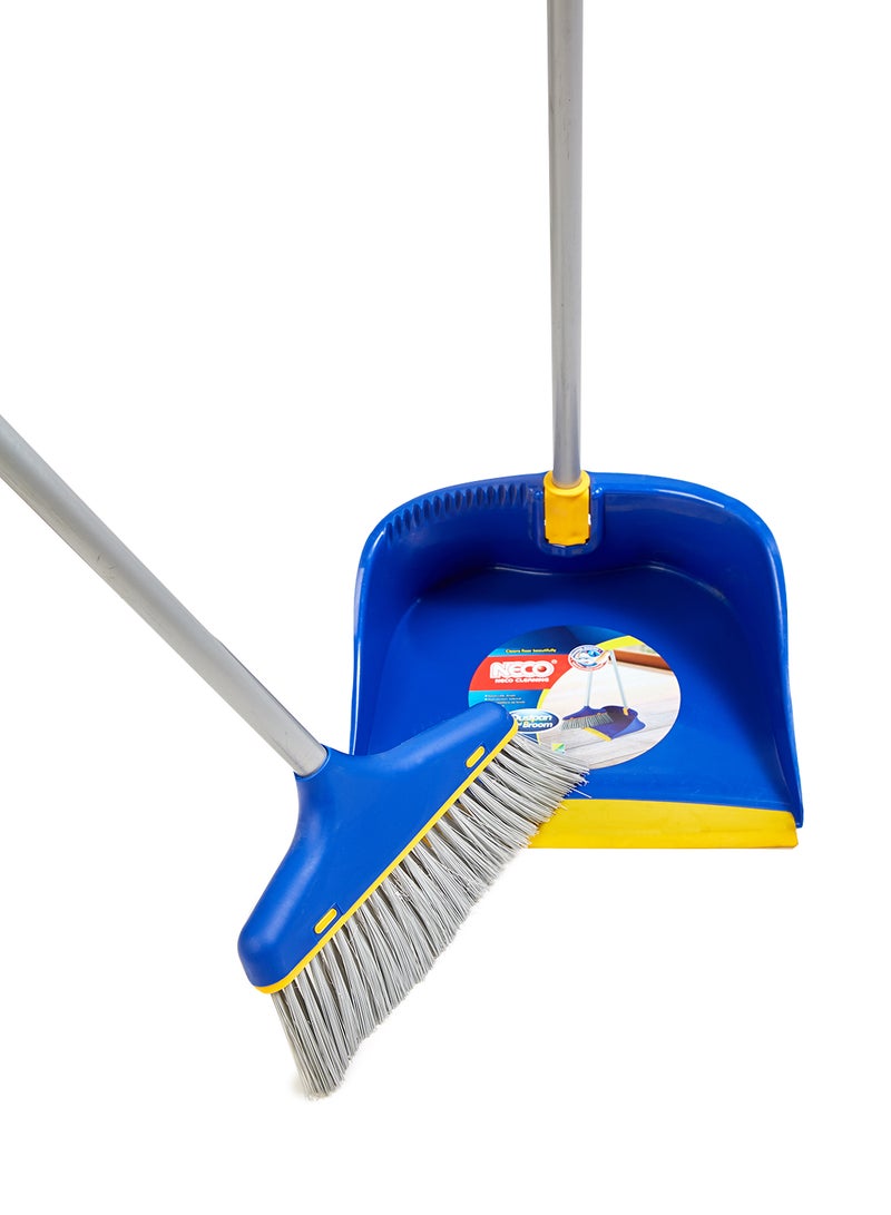Neco Dust Pan With Broom Blue/White 6.5centimeter - Image 2