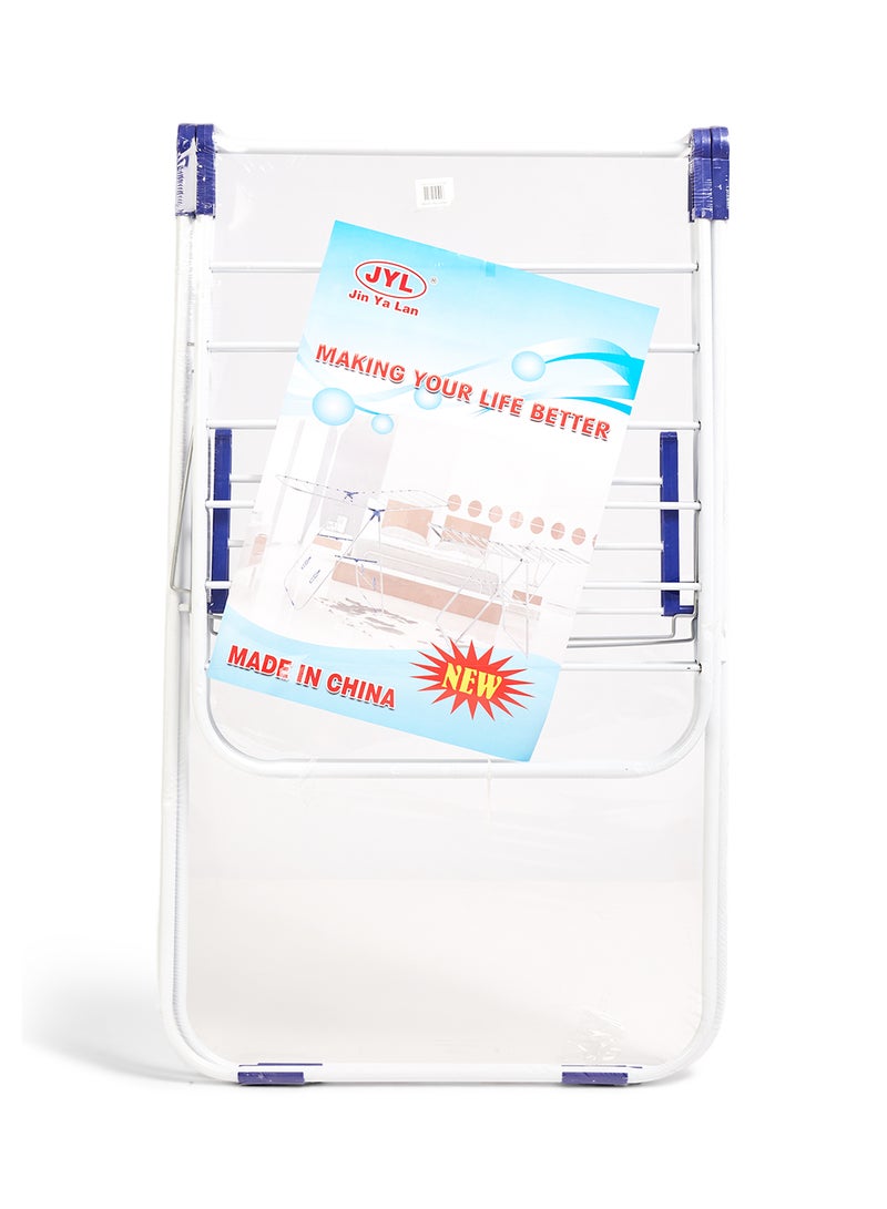 حامل تجفيف الملابس أبيض/أزرق - Image 1