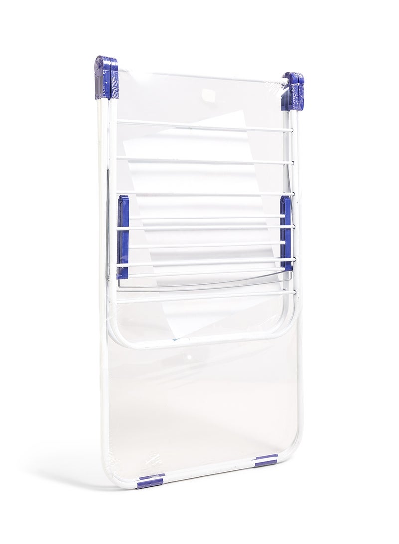 حامل تجفيف الملابس أبيض/أزرق - Image 3