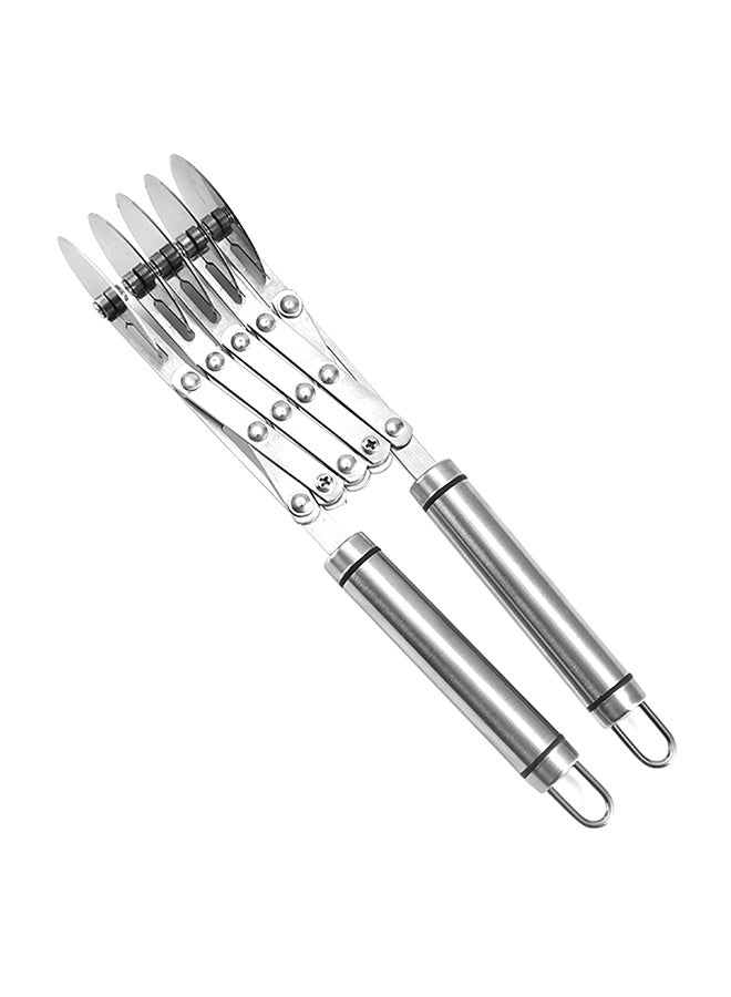 5 Wheels Adjustable Pizza Cutter Silver 28x7x7cm  - Image 1