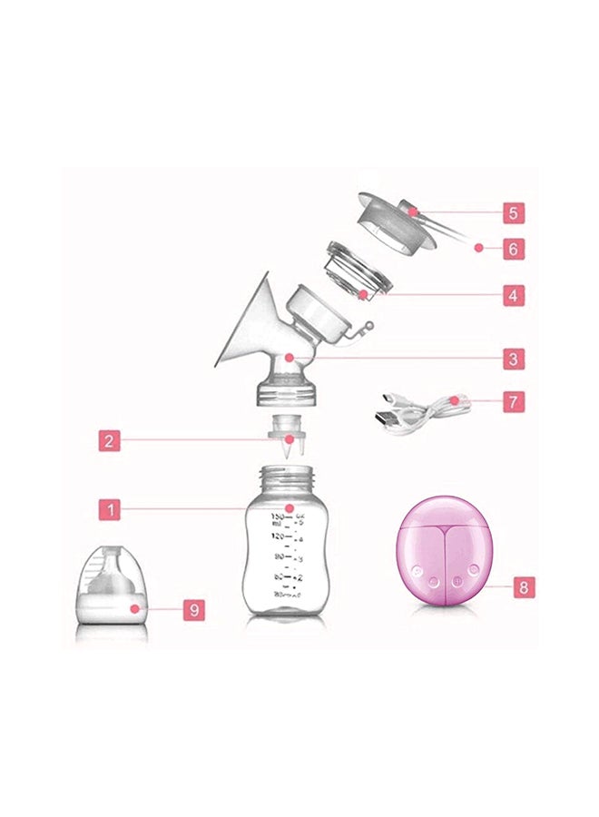 طقم مضخة حليب كهربائي ثنائي مريح - 4 قطع - Image 2
