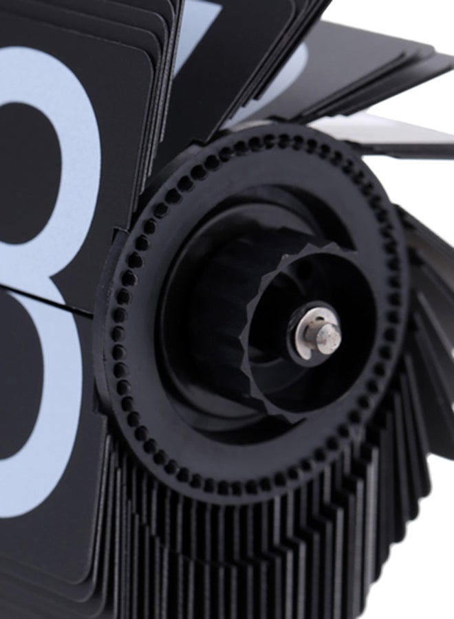 ساعة بتصميم كلاسيكي قلاب من الستانلس ستيل أسود/ أبيض 27.50x12.50x21Ø³Ù†ØªÙŠÙ…ØªØ± - Image 5