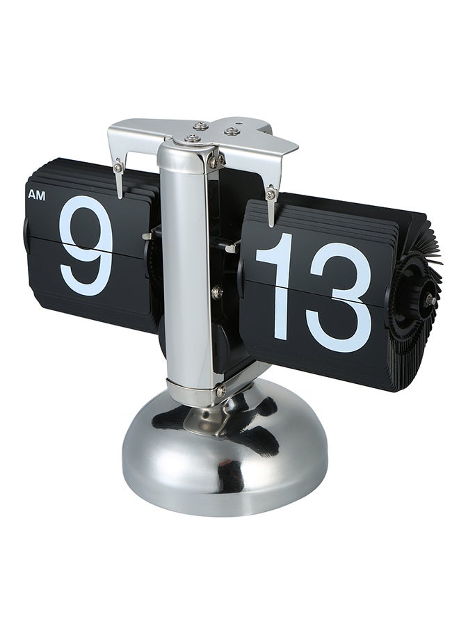 ساعة بتصميم كلاسيكي قلاب من الستانلس ستيل أسود/ أبيض 27.50x12.50x21Ø³Ù†ØªÙŠÙ…ØªØ± - Image 4