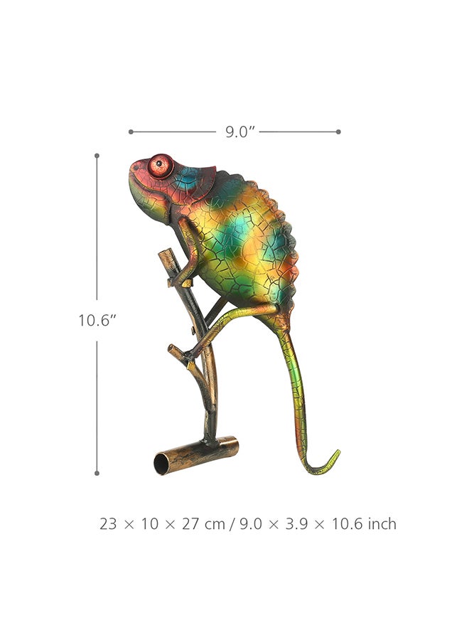 TOOARTS Abstract Iron Casting Sculpture Multicolour 28x11x24cm - Image 3