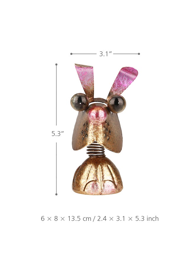 TOOARTS Abstract Iron Casting Sculpture Brown 14x7x9cm - Image 2