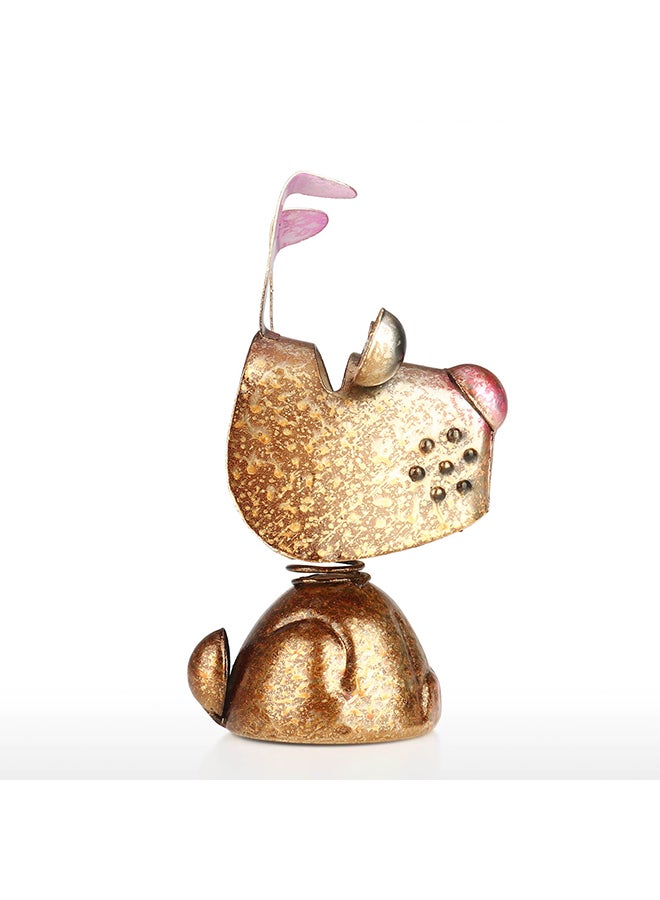 TOOARTS Abstract Iron Casting Sculpture Brown 14x7x9cm - Image 3