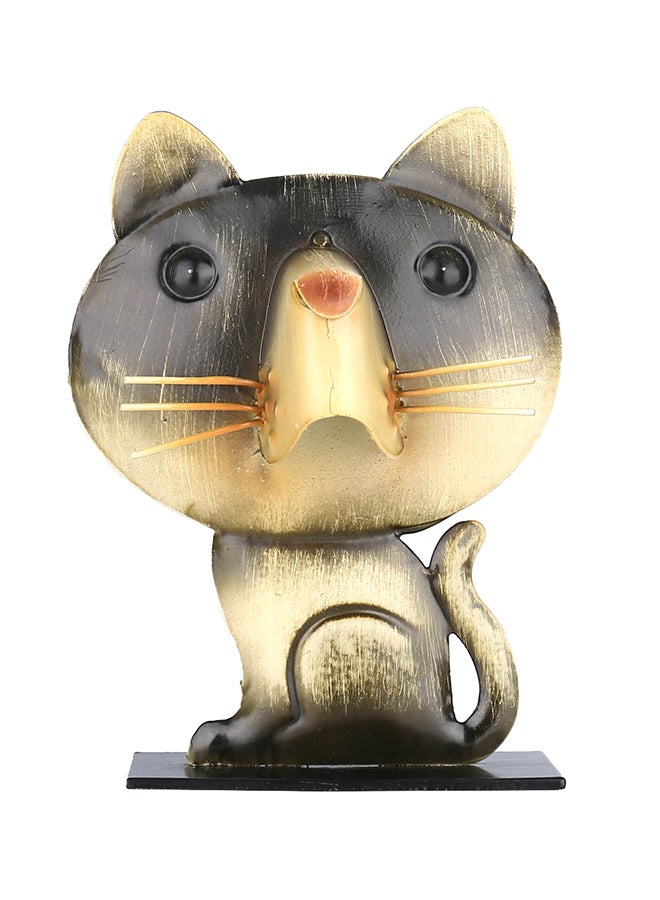 TOOARTS Abstract Iron Casting Sculpture Dark Gray 13x5x10cm - Image 1