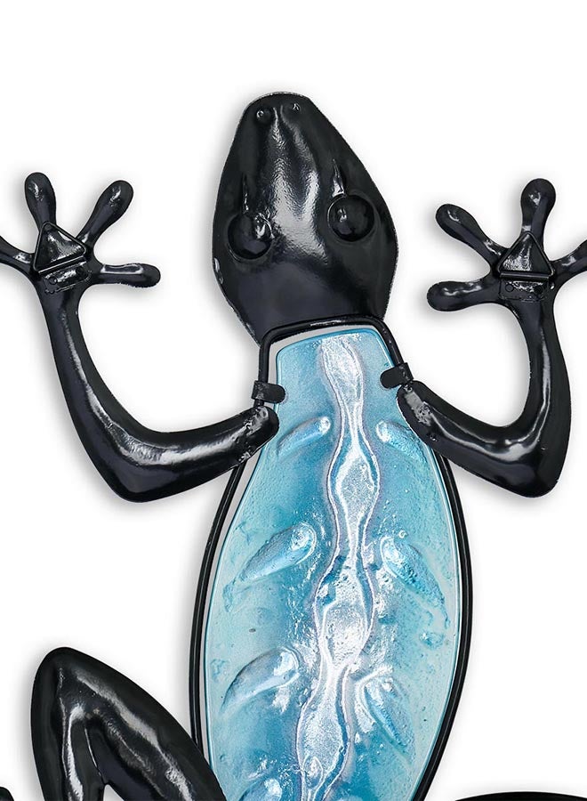 TOOARTS Abstract Iron Casting Sculpture Blue 49.50x3x26.50cm - Image 2