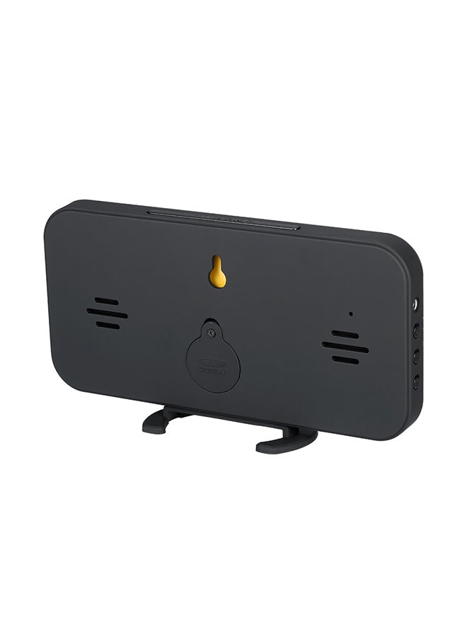 LED Digital Alarm Clock With Large White Font Display Black 17x6.30x10cm - Image 2