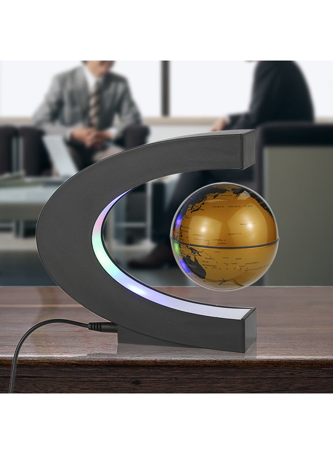 كرة أرضية معلقة مغناطيسياً مرسوم عليها خريطة العالم مزودة بإضاءة LED ذهبي 23x6.10x13.16Ø³Ù†ØªÙŠÙ…ØªØ± - Image 5