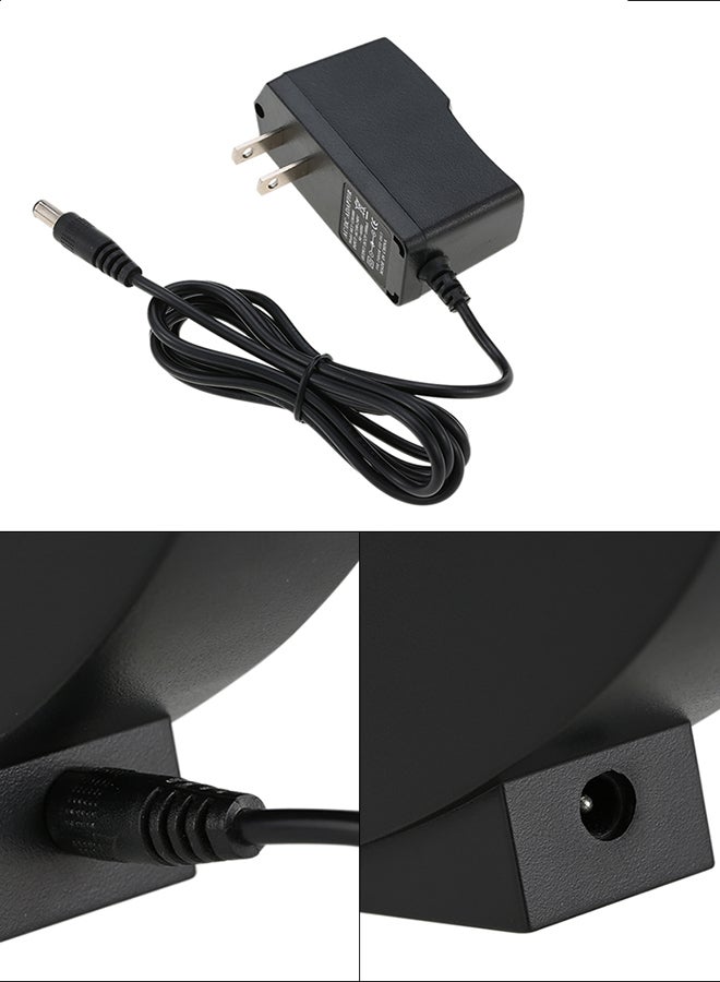 كرة أرضية معلقة مغناطيسياً مرسوم عليها خريطة العالم مزودة بإضاءة LED أسود 23x6.10x13.20سم  - Image 3